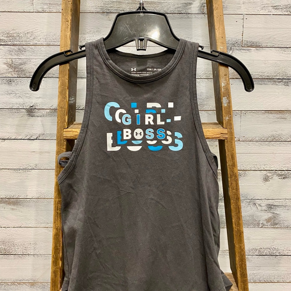 Under Armour Charcoal Tank with Graphic